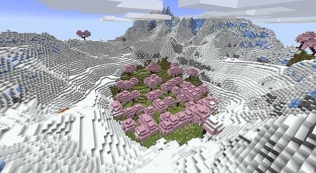 Semente de bioma de neve minecraft