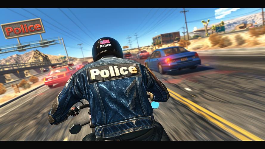 Police Bike Pursuit Highway स्क्रीनशॉट 3