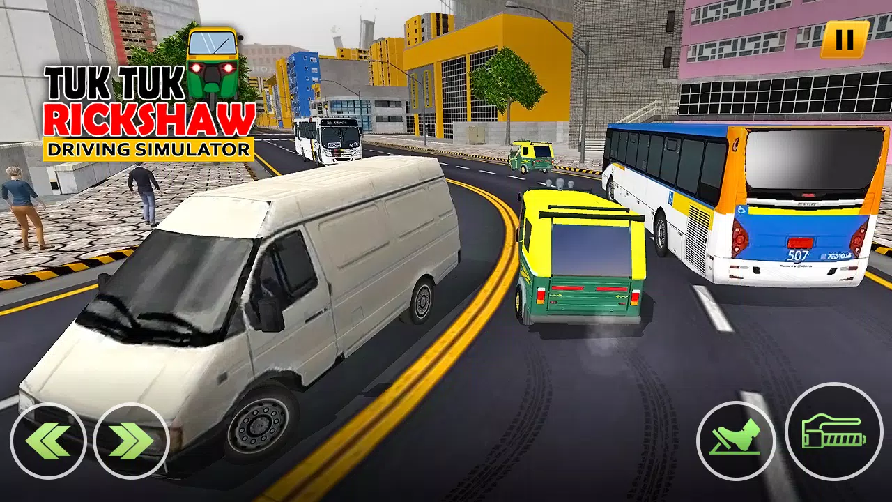 Tuk Tuk Rickshaw Auto Driving Capture d'écran 2