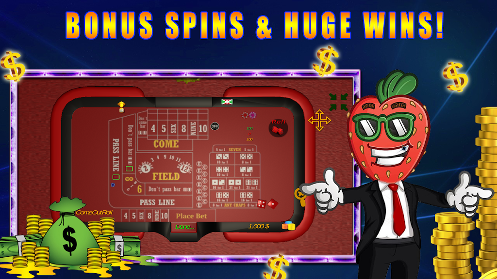 Virtuelles Casino - Craps Spiel Online स्क्रीनशॉट 0