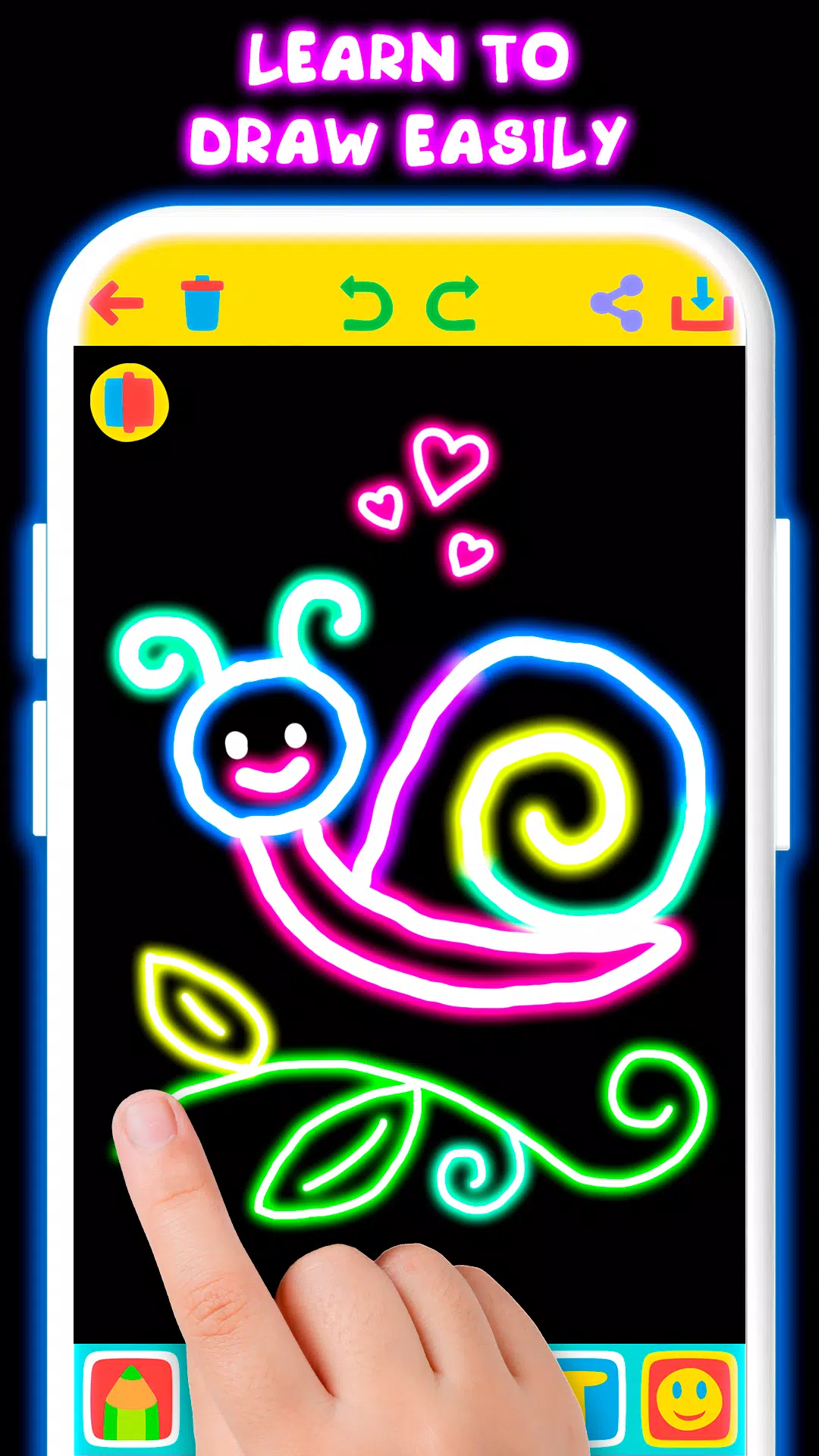 Drawing For Kids - Glow Draw Ảnh chụp màn hình 0