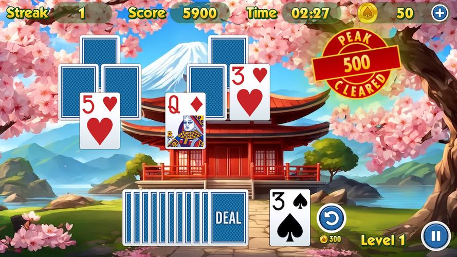 TriPeaks Solitaire Challenge 螢幕截圖 2