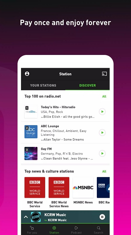 radio.net PRIME 스크린샷 1