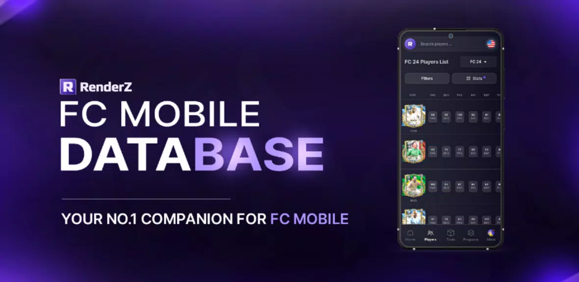 RenderZ: FC Mobile 25 Database ภาพหน้าจอ 0