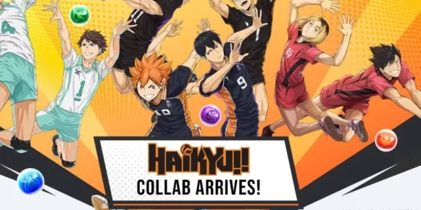 Colaboração entre Haikyu!! e Puzzle & Dragons com recompensas de login