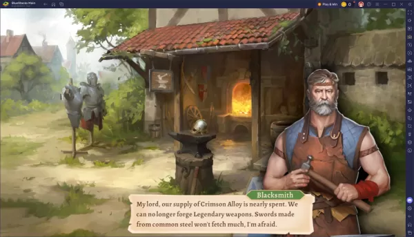 Battlesmiths Craft World Gameplay Guide - Town Restoration and Weapon Forging