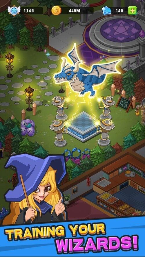 Idle Wizard College 螢幕截圖 1