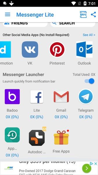 Messenger Pro Lite for Messages Скриншот 2