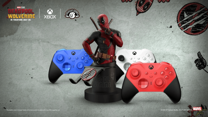 Deadpool的Xbox和Controller Butt帶有扭曲