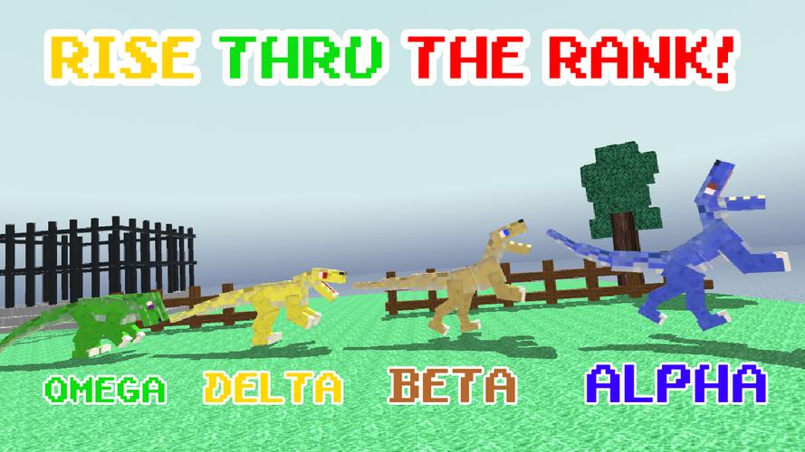 Blocky Dino Park Raptor Attack ภาพหน้าจอ 1