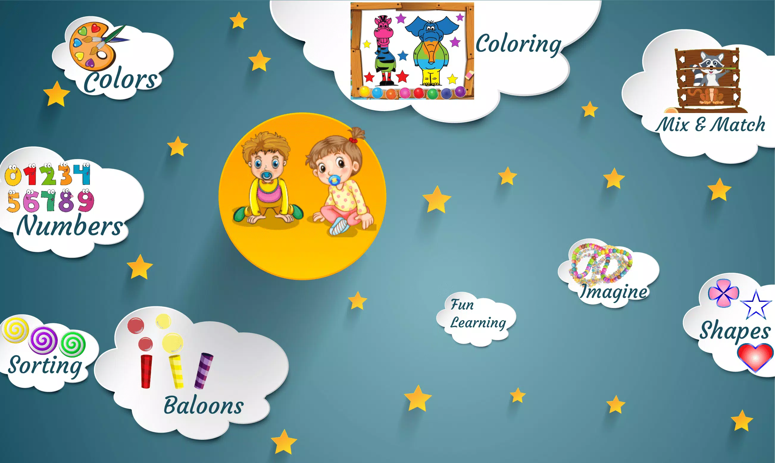 Kids Fun Educational Games 2-8 스크린샷 1