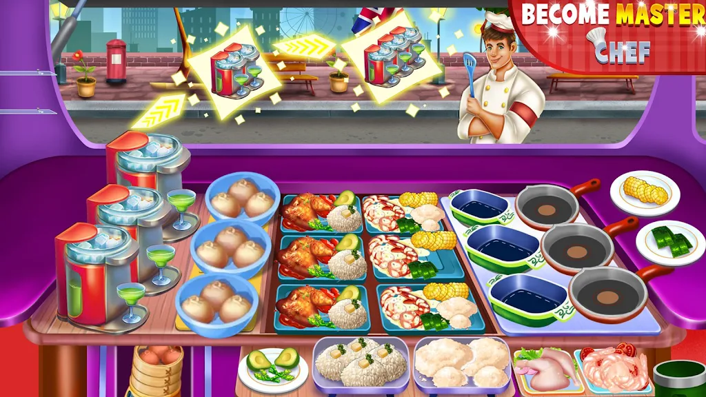 Food truck Empire Cooking Game 스크린샷 1