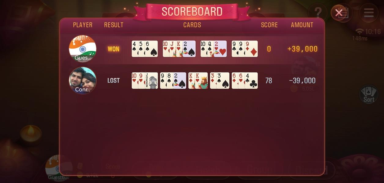 Rummy Plus - Online Indian Rummy スクリーンショット 3