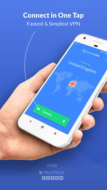 Free VPN Proxy & Hotspot WiFi security - SaferVPN 스크린샷 0