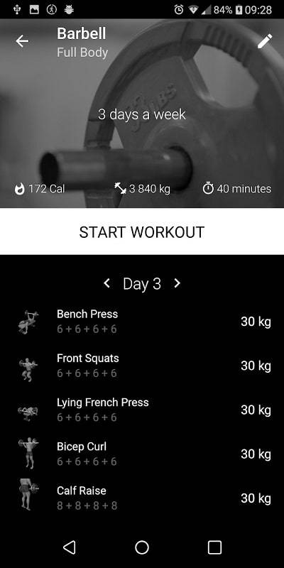 Barbell Home Workout スクリーンショット 1