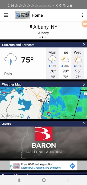 WTEN Storm Tracker - NEWS10 Ekran Görüntüsü 0