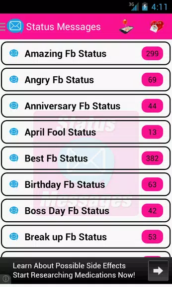 Status Messages Schermafbeelding 0