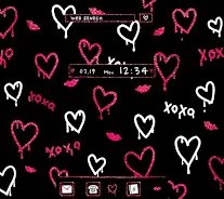 Glitter Hearts Wallpaper Captura de pantalla 0