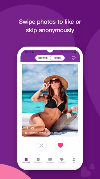 Les: Lesbian Dating & Chat App স্ক্রিনশট 1