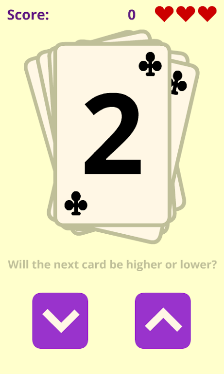 FR Higher or Lower 螢幕截圖 1