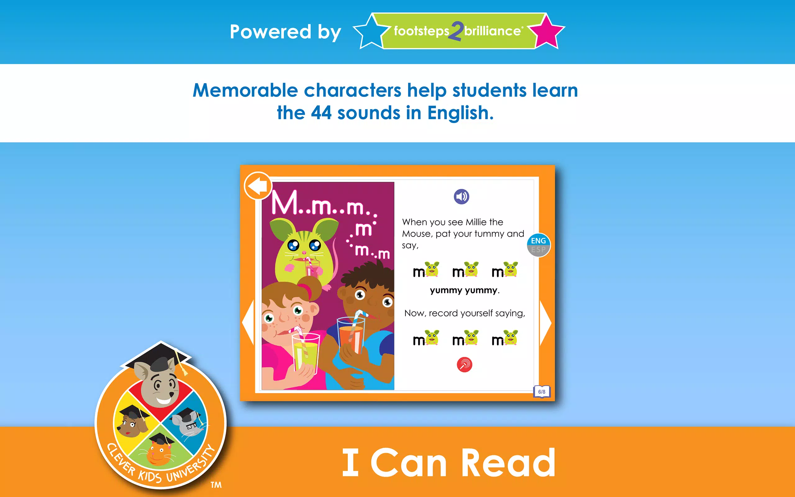 Clever Kids U: I Can Read स्क्रीनशॉट 1