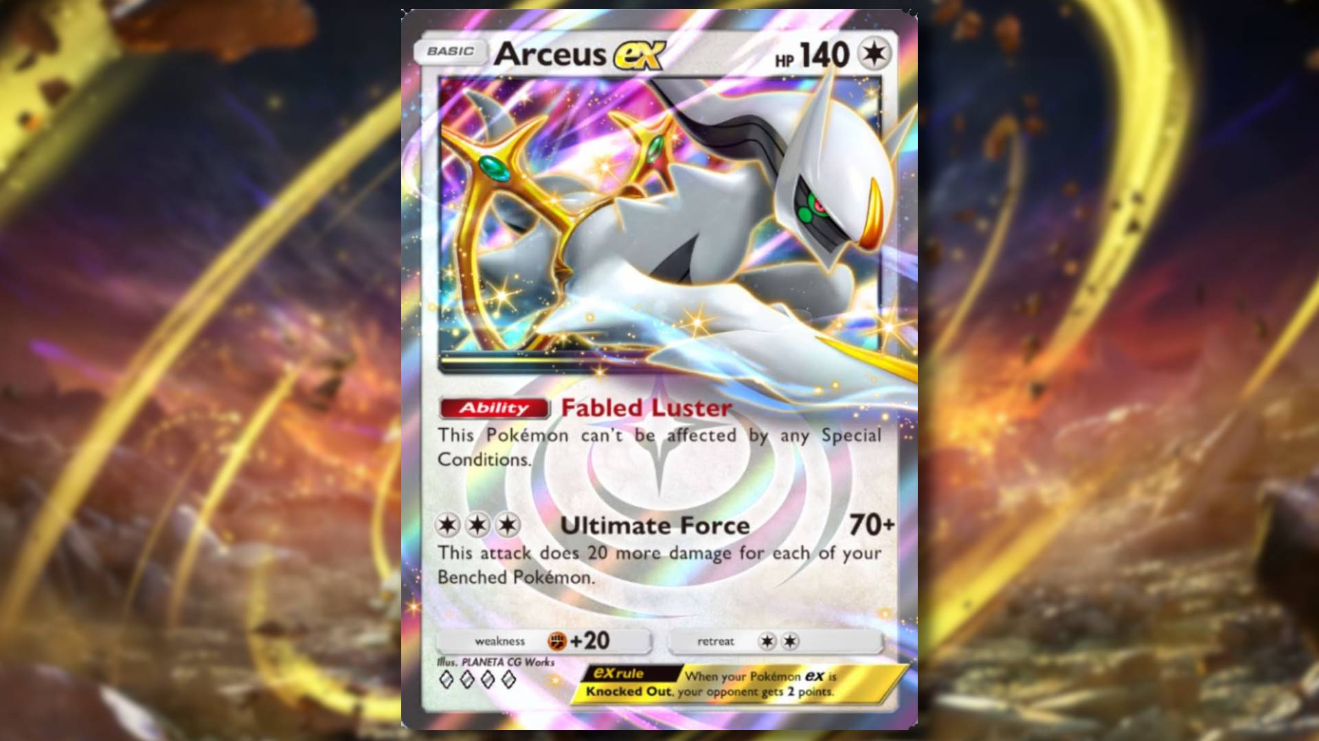 Pokemon TCG 포켓에서 최고의 Arceus Ex 데크