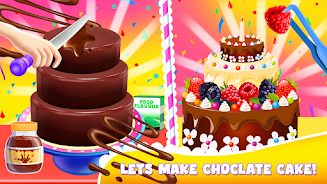 Kid Cakes Maker Cooking Bakery Скриншот 1