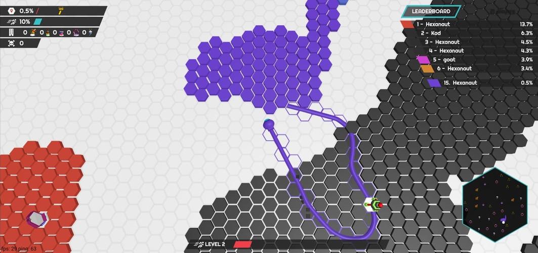 hexanaut.io 螢幕截圖 1