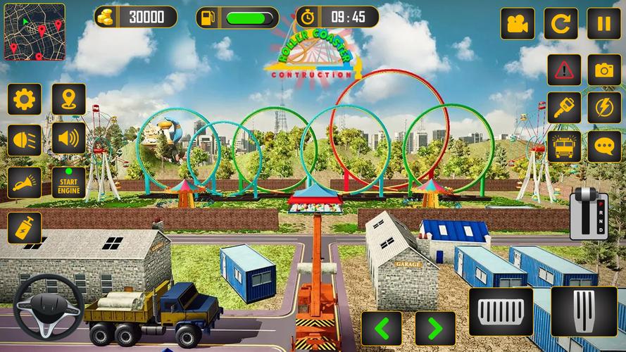 Roller Coaster Builder Game Captura de pantalla 1