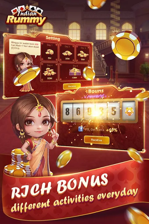 Indian Rummy-free card game online Tangkapan skrin 3