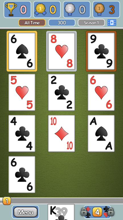 One Stack Solitaire: Free Card Game স্ক্রিনশট 2