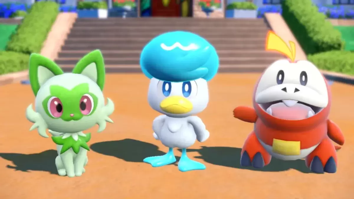 Gen 9 Starters Sprigatito, Quaxly และ Fuecoco ในPokémon Scarlet & Violet