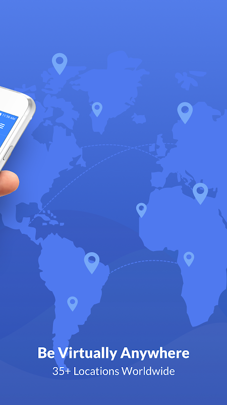 Free VPN Proxy & Hotspot WiFi security - SaferVPN 스크린샷 1