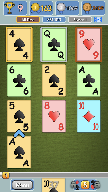 One Stack Solitaire: Free Card Game স্ক্রিনশট 0