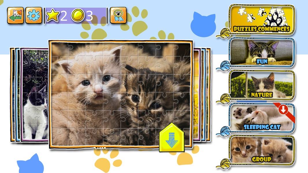 Jigsaw Puzzle Cats Kitten 스크린샷 2