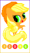 Pony Pixel Art Coloring Book Schermafbeelding 3