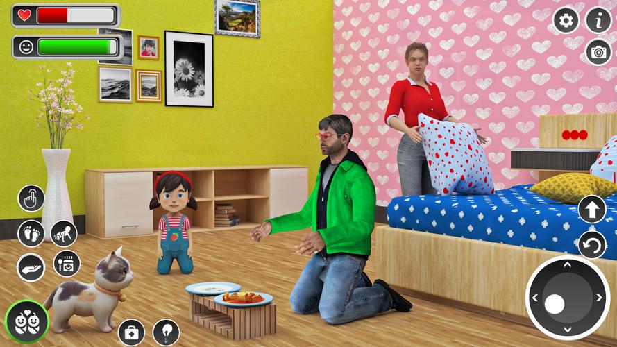 Virtual Mom Dad: Baby Games Ekran Görüntüsü 1