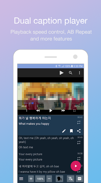 LingoTube dual caption player Mod ภาพหน้าจอ 0