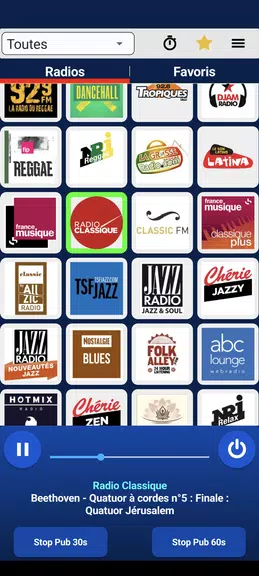 Schermata Radios Françaises 1