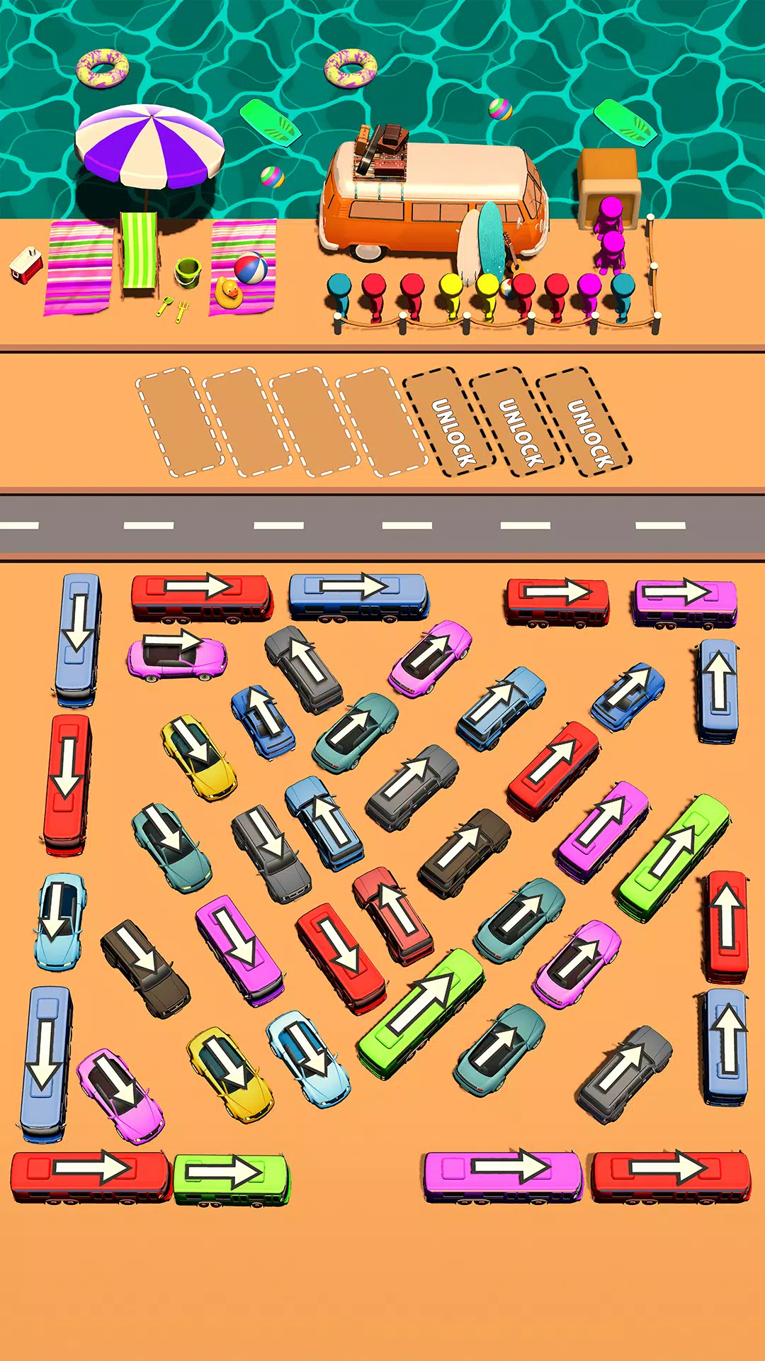 Bus Swipe: Car Parking Jam Ảnh chụp màn hình 0