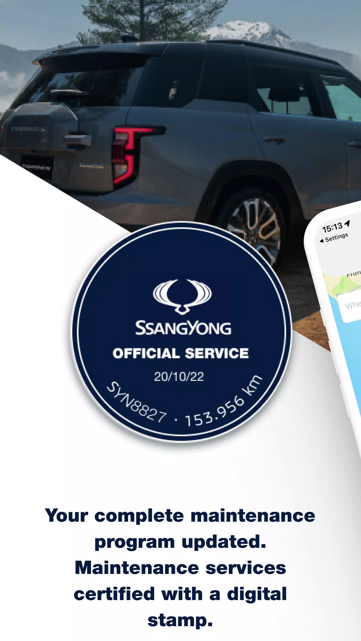 Schermata SsangYong App 2