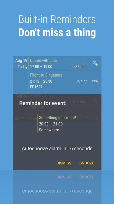 Calendar Widget: Month/Agenda স্ক্রিনশট 1