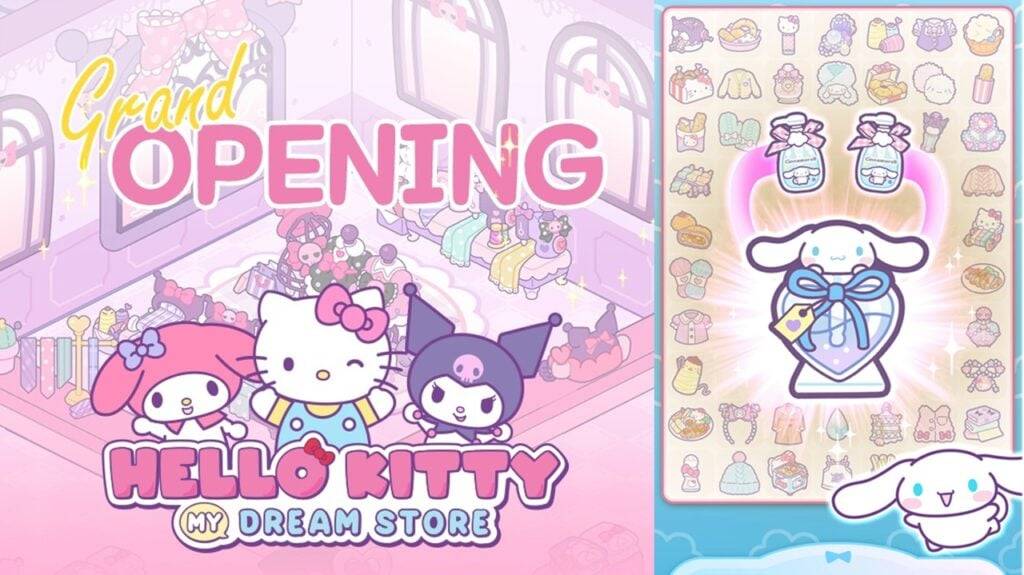 Scal z postaciami Sanrio w nowej grze Hello Kitty My Dream Store