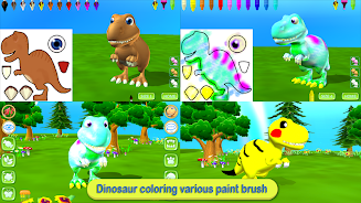 Dinosaur Coloring 3D - AR Cam স্ক্রিনশট 0