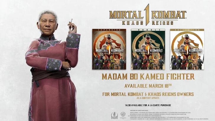 Mortal Kombat 1 lebhafte alte Dame Madam Bo tritt als neueste Kameo -Kämpfer bei