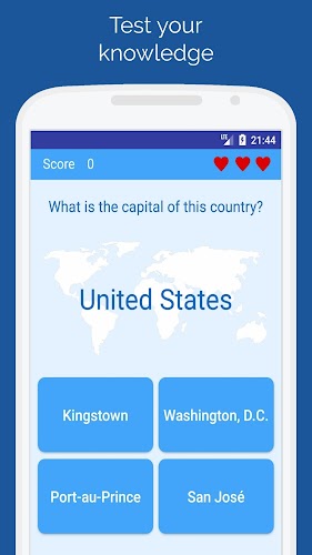 Capitals of the countries Quiz ภาพหน้าจอ 0
