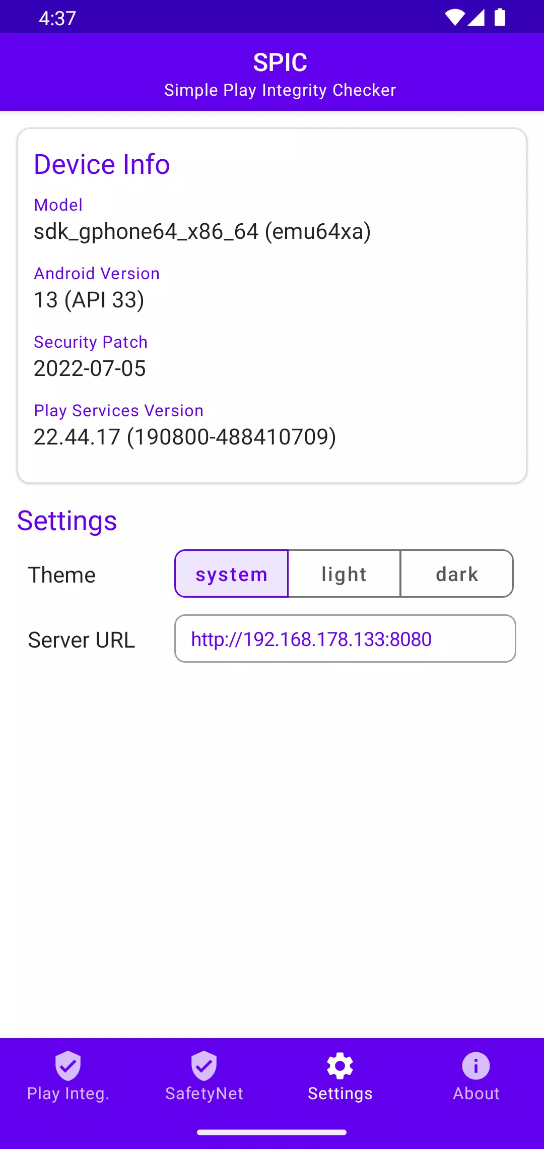 SPIC - Play Integrity Checker Screenshot 2