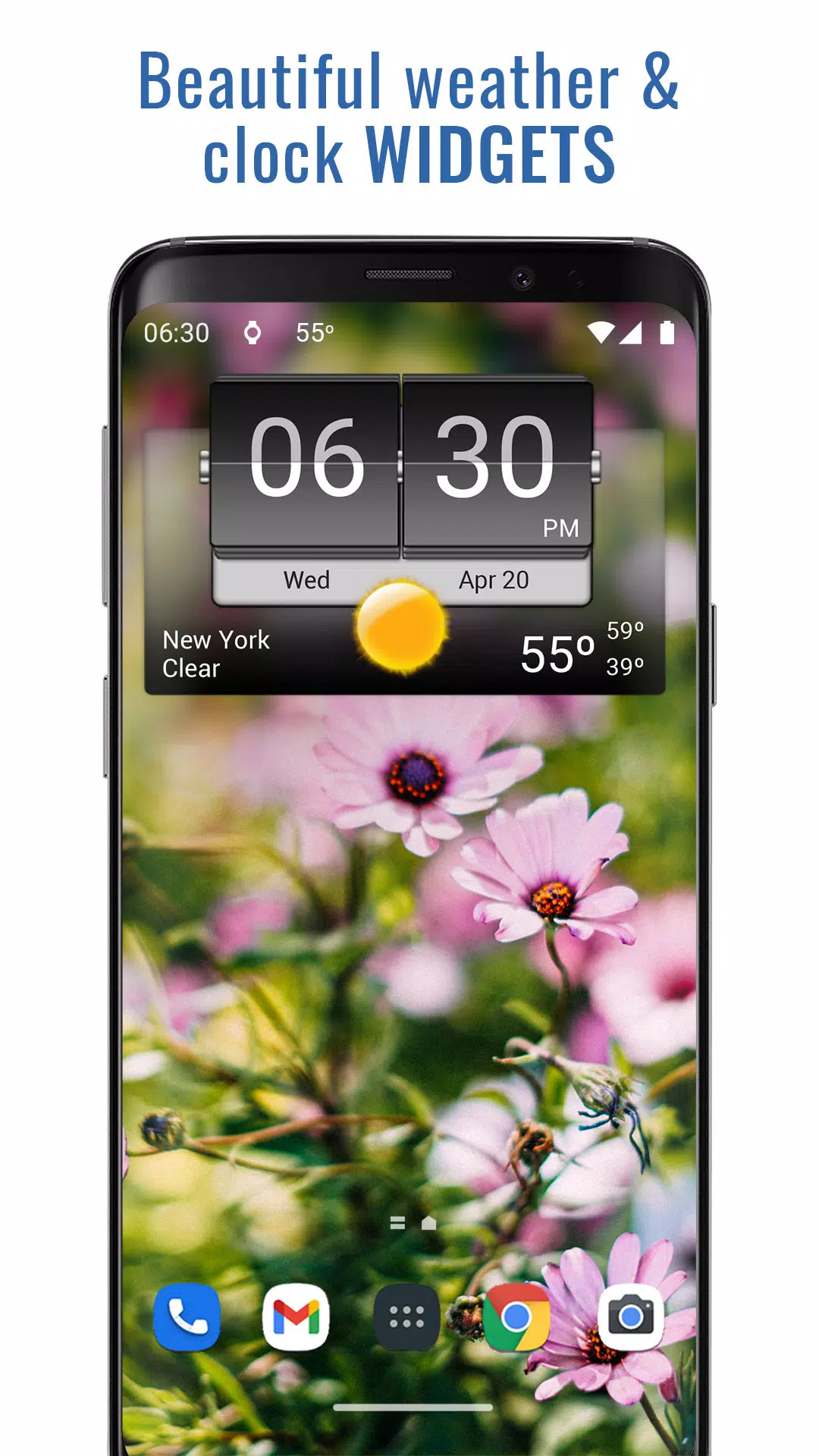 3D Flip Clock & Weather ภาพหน้าจอ 0