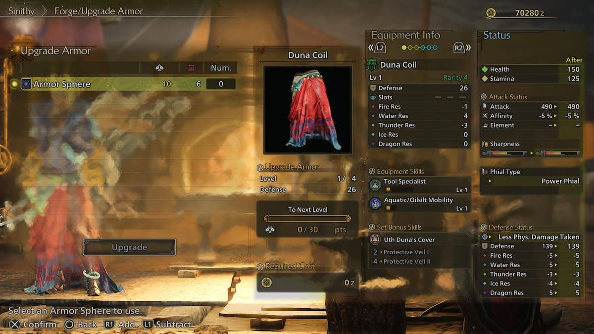 在Monster Hunter Wild中使用裝甲球