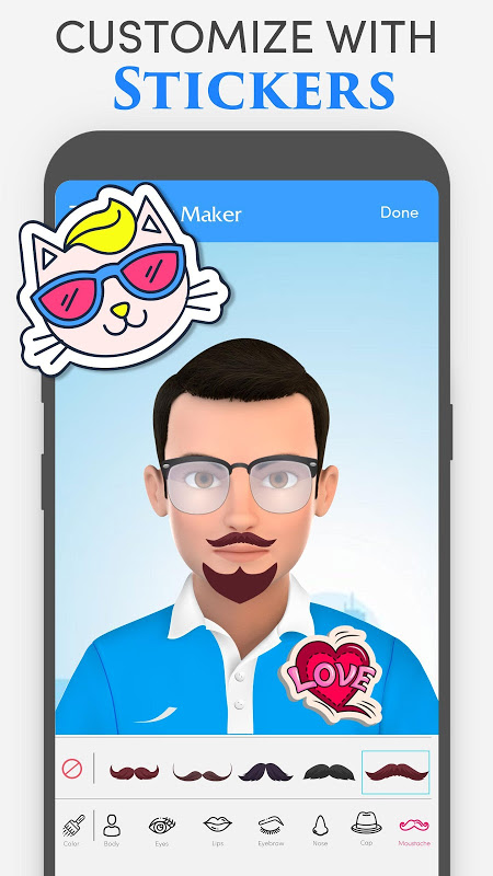 Avatar Maker: Personal Character, Sticker Maker Ekran Görüntüsü 1